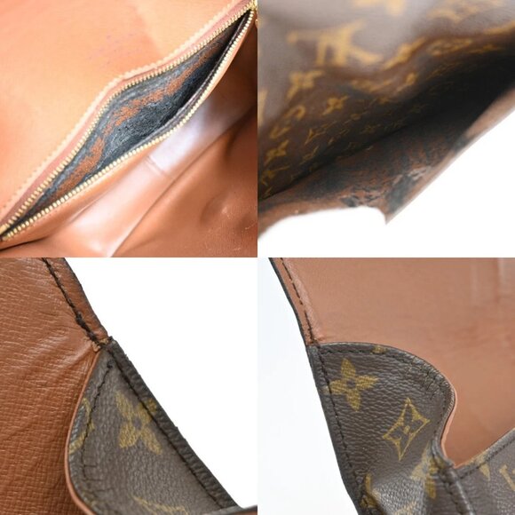 LOUIS VUITTON Saint Cloud GM Shoulder Bag Monogram Leather Brown M51242 30EF901 - Picture 11 of 15